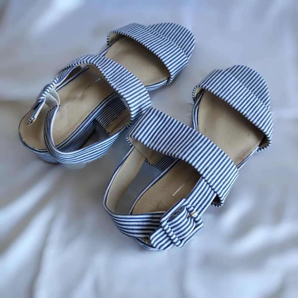 Blue and White Sandals- NEW NEW NEW